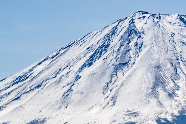 Mount Fuji Draped in Snow